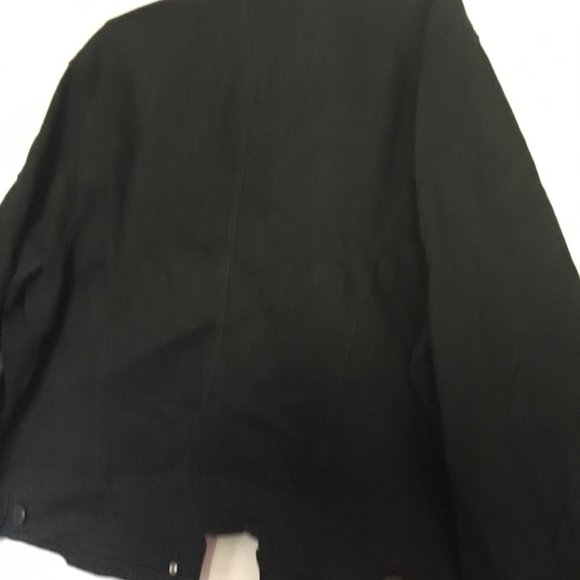 Ladies Black Denim Jacket 3X NEW WITH TAG - Picture 5 of 6